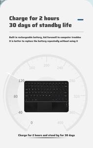Custom logo 78keys Portable Slim Wireless Chargeable <b>bluetooth</b> Mouse and Round Key <b>Keyboard</b> - Product Image 5
