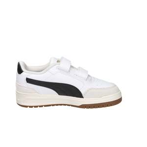 Puma Kids Sneakers White Black <b>Velcro</b> Strap Low Top Casual <b>Shoes</b> Size 28 29 30 31 32 33 34 35 - Product Image 4