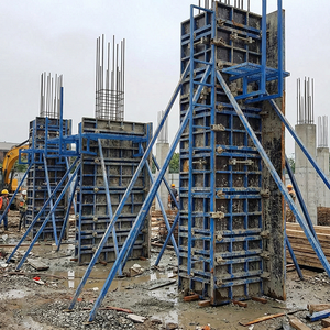 Coffrage de construction Minglei Q235 pour piliers en béton – Cadre en acier réglable pour colonnes de construction - Product Image 3