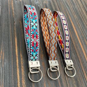 Handmade Vintage Bohemian Wrist Lanyard Keyring Holder Unique Animal Cartoon Woven New Arrival Business <b>Wristlet</b> Strap Keychain - Product Image 3