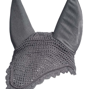 Directo de fábrica china, gorro de oreja de caballo personalizado, velo de mosca, 65% de algodón, 25% de poliéster, 10%, Material de Spandex, etiqueta con logotipo personalizado - Product Image 1