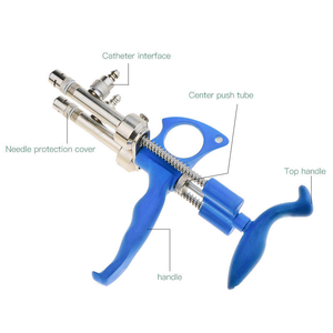 Jeringas de Vacunación Dobles de Plástico Reutilizables para Aves de Corral, Vacunación contra la <span class=keywords><strong>Viruela</strong></span> Aviar, 0.1-0.5cc, Jeringa Veterinaria Automática - Product Image 4