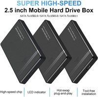 Boîtier de Disque Dur Externe 2.5 SATA vers USB 3.0 en Plastique, Compatible UASP et Type C 3.1, pour SSD et HDD