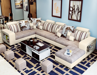 Ensemble de canapé de salon moderne en forme de L ensemble de canapé de meubles de salon de haute qualité