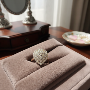 แหวนเพชรสำหรับสุภาพสตรีสีโรสโกลด์0.55ct ทรงกลมสวยงามดีไซน์พื้นเมืองพร้อมเพชรที่ผ่านการรับรอง IGI - Product Image 3