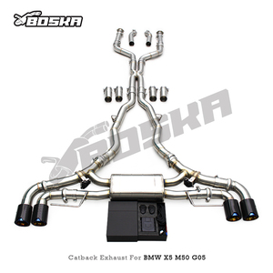 Silencieux arrière en acier inoxydable OEM pour BMW <span class=keywords><strong>X5</strong></span> <span class=keywords><strong>M50</strong></span> 4.4T G05 2019-2023, système d'échappement à sonorisation active Valvetronic avec kit de commande - Product Image 6