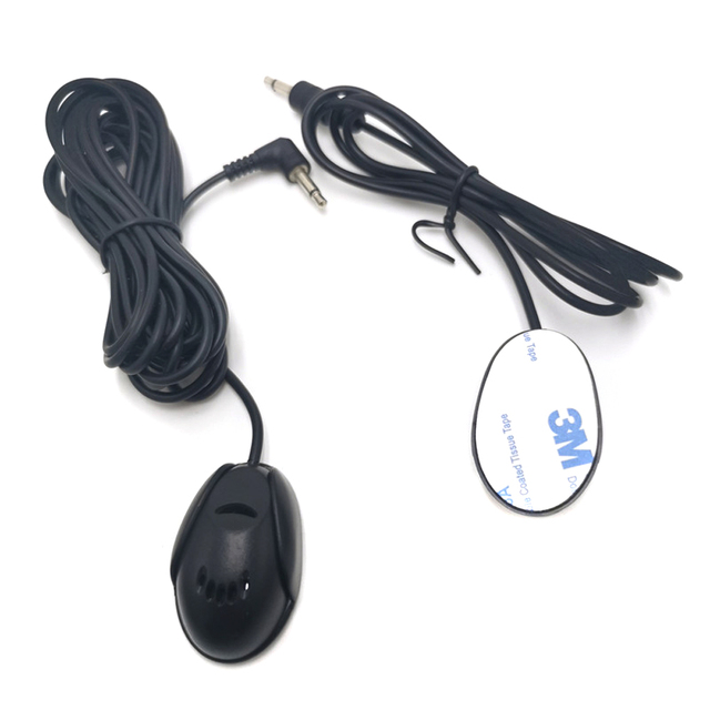 Mini 3.5mm Wired Paste Type External Microphone Car Audio Mic