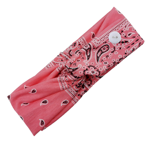 Infermieri medici cerchietto con bottone fascia per capelli a testa incrociata fascia elastica per capelli da donna - Product Image 4