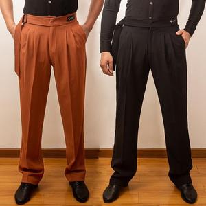 Latin Modern Ballroom <strong>Dance</strong> Professional Harlan Style Trousers <strong>Pants</strong> for <strong>Men</strong> - Product Image 1