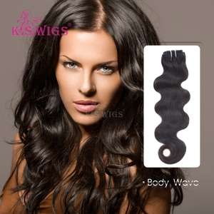 K.SWIGS 1# Black <b>Body</b> <b>Wave</b> Hair Extensions Remy Human Hair 8-40" 100g Salon Styling Premium Daily Wear Soft Machine Bundle Weft - Product Image 1