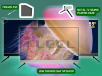 FLECL UHD 50/55/65 Inch LCD LED TV 4K Smart TV 1+8G Android Televisi Layar Datar 16:9 dengan Speaker Berkualitas Baik