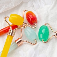 Gloway Vibrant Colors Outil de massage en résine anti-âge Toucher doux Rouleau en résine de massage facial pour le drainage lymphatique