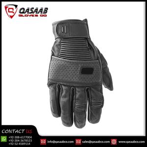 Gants de sport à doigts entiers en gros d'usine respirant été-automne maille pour la course d'équitation en cuir PU noir coupe-vent - Product Image 3