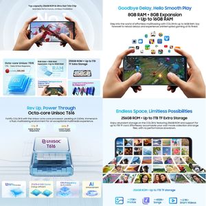 थोक मूल्य ब्लैकव्यू कलर 8 फैशन फोन 8GB+128GB 6.75 इंच फिंगरप्रिंट और फेस आइडेंटिफिकेशन 6000mAh 4G मोबाइल फोन - Product Image 6