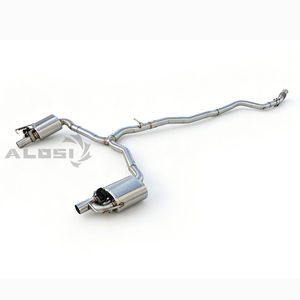 מערכת פליטה אחורית (Cat Back) למרצדס בנץ C200 C250 C260 C300 (W205) 2.0T/1.6T 2014-2018, נירוסטה עם שסתום - Product Image 2