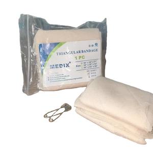 Harga pabrik kain kasa segitiga perban luka hemostatik non-steril produk kasa medis - Product Image 1