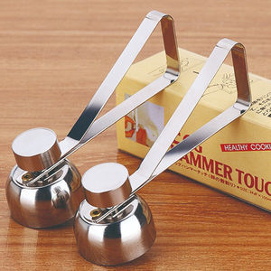 Mới thực tế kim loại trứng kéo trứng Topper Cutter Shell Opener thép không gỉ luộc trứng mở <span class=keywords><strong>s</strong></span>áng tạo nhà bếp công cụ thiết lập - Product Image 3