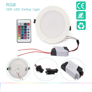 Điều khiển từ xa Dimmable 10 Wát rgbww đầy màu sắc <span class=keywords><strong>LED</strong></span> bảng điều chỉnh xuống ánh sáng vòng trần ánh sáng tại chỗ cho trong nhà phòng khách sạn biệt thự cửa hàng thanh - Product Image 3