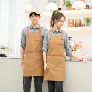 Zware Canvas Geschenken En Ambachten Op Maat Gemaakte Tuinbenodigdheden Herbruikbare Waterdichte Stof Chef-Kok Bakken Mouwloos Schort Met Zak - Product Image 4
