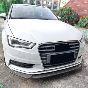 Audi A3 8V Front Lip Splitter Carbon Fiber Texture Matte Finish 2013-2016 Tuning Style Body Kit AMP-Z - Product Image 3