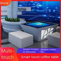 Table tactile à écran capacitif intelligent tout-en-un pour café/thé Tableau interactif multifonctionnel pour salle de conférence Affichage HD