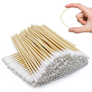 Écouvillons médicaux transfrontaliers en coton, 6 pieds, en bambou, à pointe ronde, stériles, pour nettoyage et tests, 100 paquets par boîte - Product Image 5