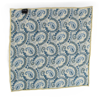 Dacheng Nouveau Design Floral Blossom Jacquard Paisley Hommes Poche Carrée Hommes 100% Soie Hanky