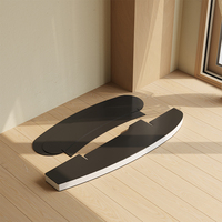 Comptoir de réception moderne pliable en papier kraft nid d'abeille avec plateau en acrylique, écologique et portable, pour bureau et commerce