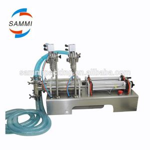 100-1000ml Semi Automatic Double Filling Heads Volumetric Piston Liquid Dosing Machine - Product Image 3