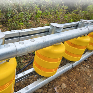 <b>Safety</b> Anti-Crash Roller Barrier Bollard Guardrail with Diamond Grade Reflective EVA/PU Material for <b>Roadway</b> Traffic - Product Image 1