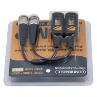 Conector Balun de vídeo BNC de 8MP, conectores de transmisor de par trenzado 1080P HD TVI CVI AHD con salida de CC y conexión enchufable