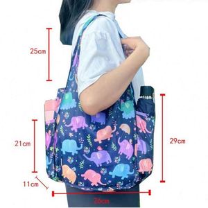 Bolsa de Compras Reutilizable Resistente y Expandible, Bolsa de Poliester 210D con Bolsillos Grandes - Product Image 2