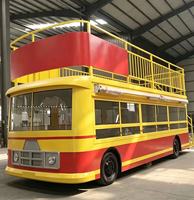 Camion de restauration de luxe à double étage, ensemble complet, vente en gros, pour thé aux perles, smoothies, desserts, crêpes et glaces