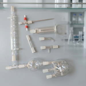 Vaso de fondo de laboratorio de vidrio de borosilicato 3.3 de alta resistencia, 1000ml, OEM, para columna de destilación, reactor de cuatro cuellos, cabezal fraccionador y piezas de alambique - Product Image 2