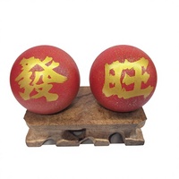 Coffrets cadeaux de balles de fitness Baoding et tasses à thé en porcelaine de la marque ShouXing, bien-être traditionnel chinois, cadeaux d'affaires pour entreprises