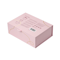 Scatola a Forma di Libro Rosa con Chiusura Magnetica, Scatola Rigida in Cartone con Logo Personalizzato, Stampa a Caldo, Confezione Regalo per Gioielli, Cosmetici, Portafogli