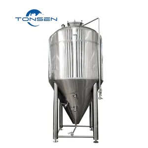 ステンレス鋼4000L耐久性のあるビール発酵システム40HLジャケット付きビール発酵容器