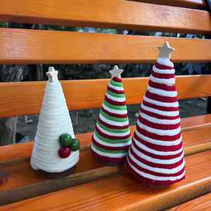 Ornements de Noël miniatures colorés faits à la main, cadeaux créatifs pour les fêtes de Noël - Product Image 6