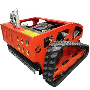 Tondeuse à <span class=keywords><strong>gazon</strong></span> à chenilles télécommandée pneumatique, moteur 16 CV 452cc, récupération de terrains en pente, coupe-herbe à essence, désherbeur - Product Image 1