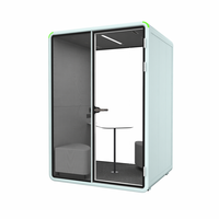 Cabine téléphonique insonorisée modulaire pour centre commercial, bibliothèque, école, bureau, isolation acoustique pour les appels