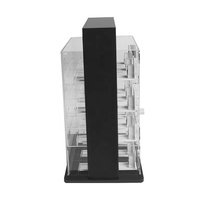 Présentoirs acryliques de poussoir de cigarette d'étagère de comptoir à ressort de produits d'alimentation automatique avec la porte de serrure
