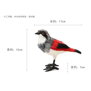 Fabrikpreis Kuckuck 17cm Simuliertes Feder-Spitzvogel-Modell aus Kunststoff & Federn Vogelmodell Heimdekoration Requisiten - Product Image 3
