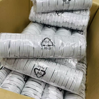 Kabel Data USB Pengisian Cepat 2.4A Berkualitas Tinggi dengan Kotak 1m untuk iPhone 14 13 Pro Max 11 X XR XS 8 7 6 6s
