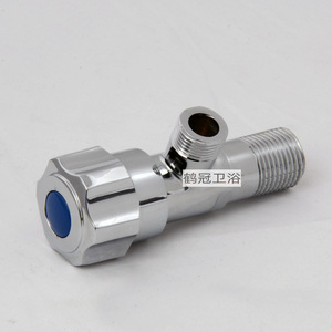 Robinet d'angle en cuivre à 3 points Crane Crown, finition chromée, filetage mâle pour chauffe-eau de toilette - Product Image 1