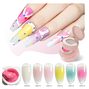 <span class=keywords><strong>Deroi</strong></span> 6 en 1 Blush Coussin Gel Peinture Solide Non Flowing Ombre Sculpting Patting Nail Art - Product Image 3