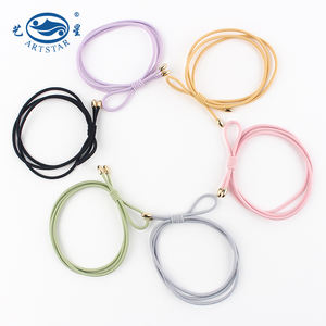 आकर्षक बाल सामान के साथ 5mm ठोस रंग उच्च बाल इलास्टिक बैंड Hairband धातु सिर - Product Image 6