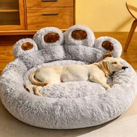 Lit orthopédique pour chien, grands chiens, animaux âgés, style boîte, antidérapant, écologique, housse lavable, rembourrage en polyester, design luxueux, solide, tout compris