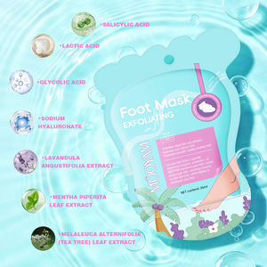 Mascarilla Exfoliante e Hidratante para Pies de Marca Privada OEM, Mascarilla para Pies con Lavanda, Tratamiento para Pies Suaves y Delicados - Product Image 2