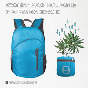 Mochila Deportiva Impermeable Unisex, Moderna, Plegable, Portátil, para Viajes al Aire Libre, con Cierre de Cremallera, Resistente al Agua, de Poliéster - Product Image 2