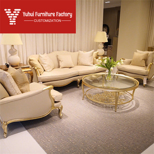 Sofá de Tela de Madera Maciza Estilo Americano, Sofá Moderno de Lujo Ligero, Estilo Europeo <span class=keywords><strong>Simple</strong></span>, Muebles de Sala de Estar de Alta Gama para Villa - Product Image 1